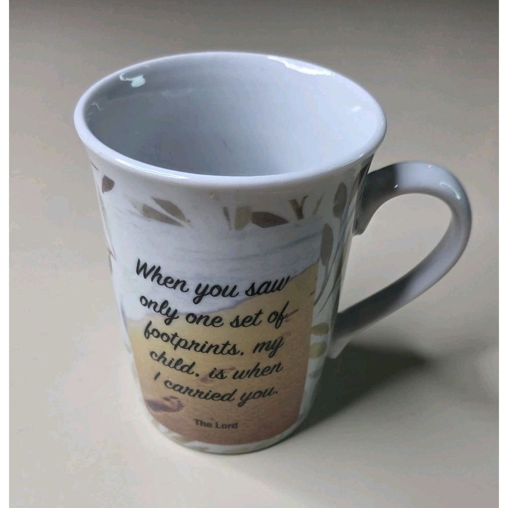 Bay Island When You Saw One Set of Footprints My Child Is When I Carried You Mug